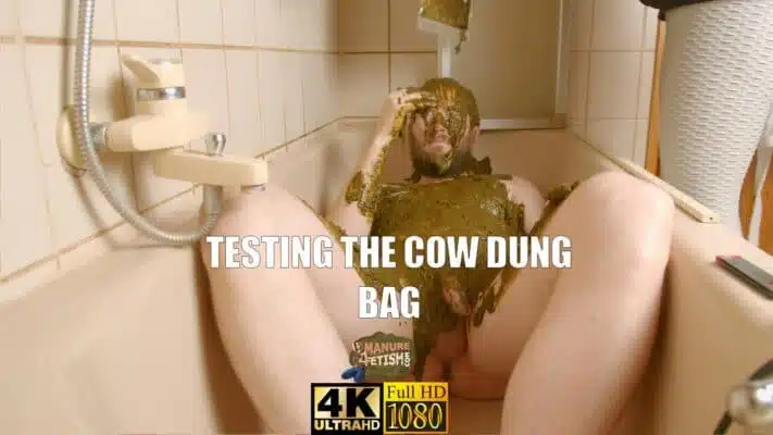 Testing the cow dung bag Trailer